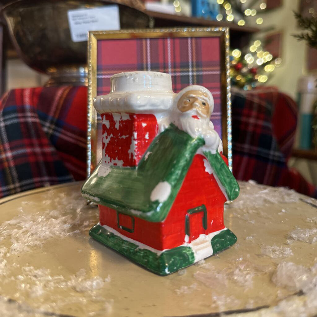 Vintage Santa Chimney Planter