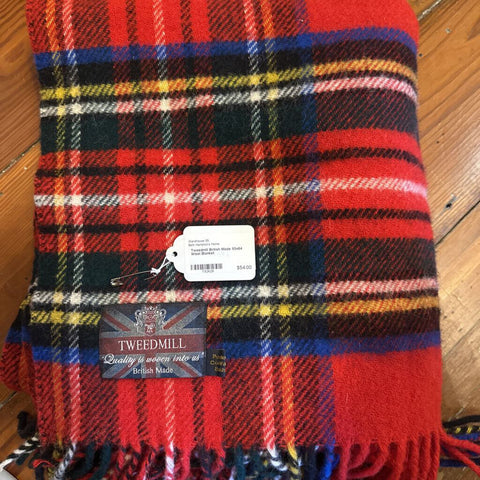 Tweedmill British Made 53x64 Wool Blanket