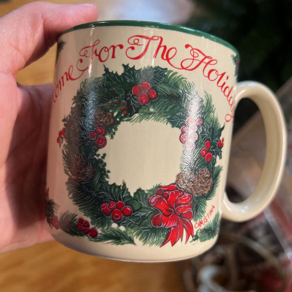 Vintage 1989 Home For The Holidays Mug
