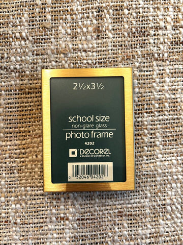 Vintage Brass Picture Frame 2.5x3.5