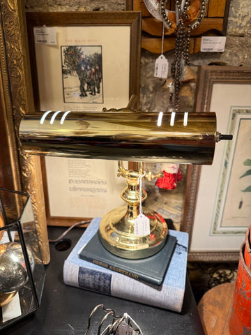 Brass Bankers Lamp
