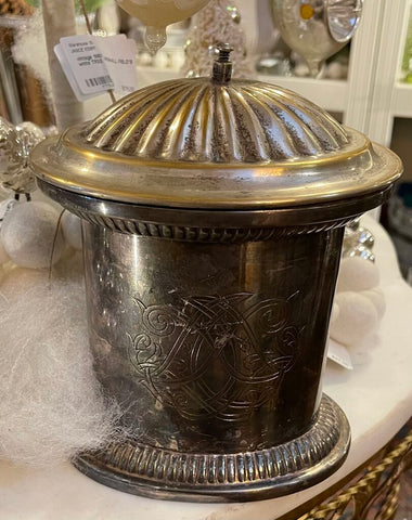 VINTAGE SILVERPLATE TEA CADDY