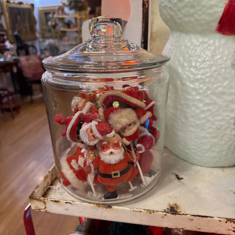 Original Artist Framed Abstract Acrylic on Canvas Mountain Tops Harriet Englund 1960s 9x11