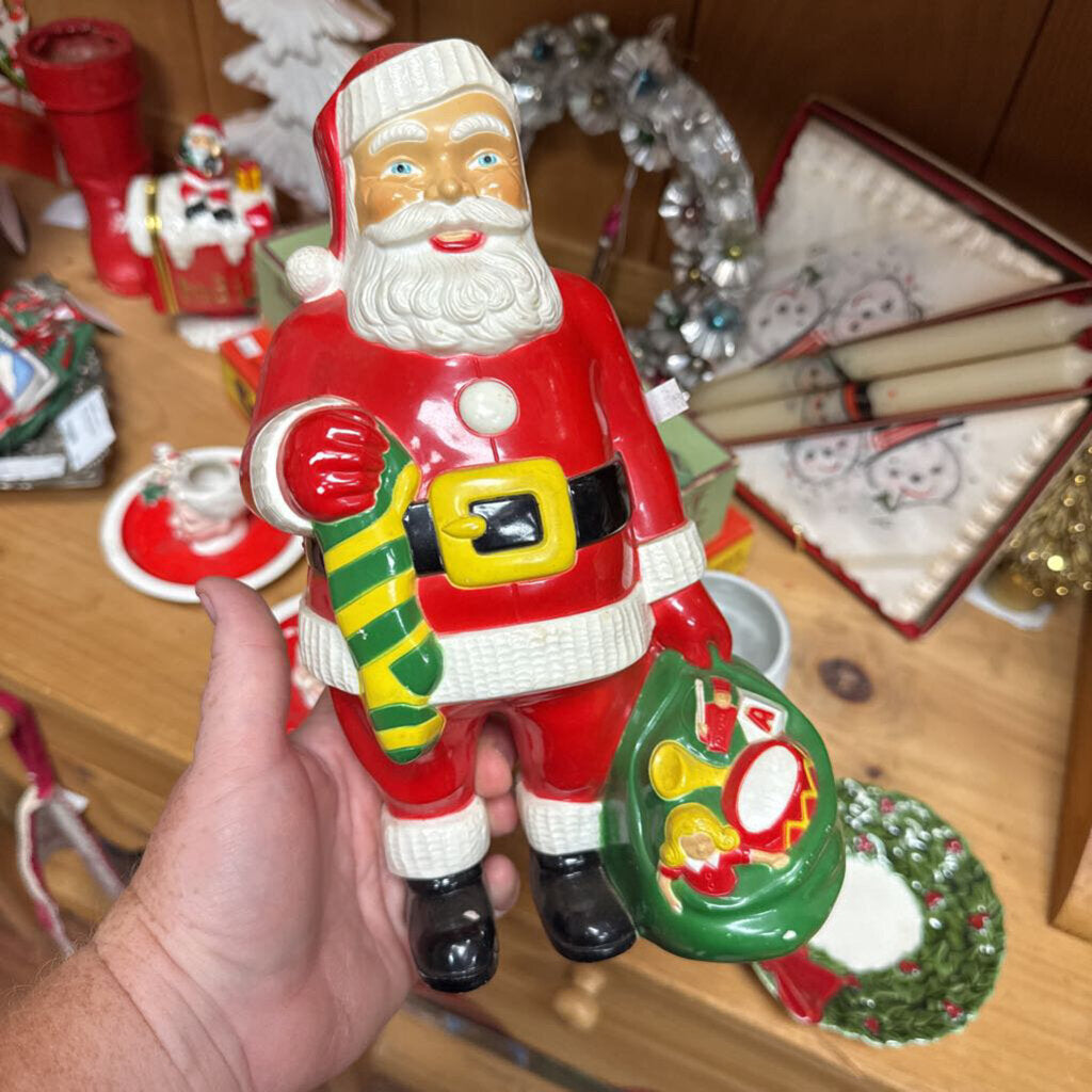 Plastic light up Santa