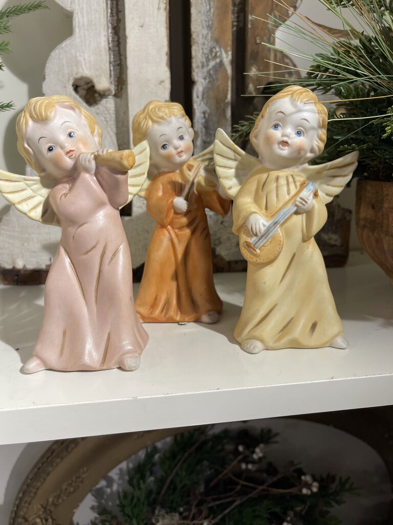 Vintage Set of 3 Homco angels