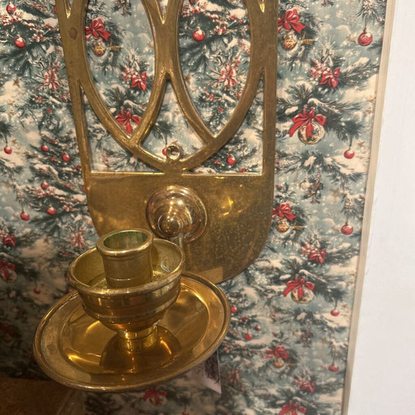 Set of Solid Brass Wall Sconces Heavy 17.5"