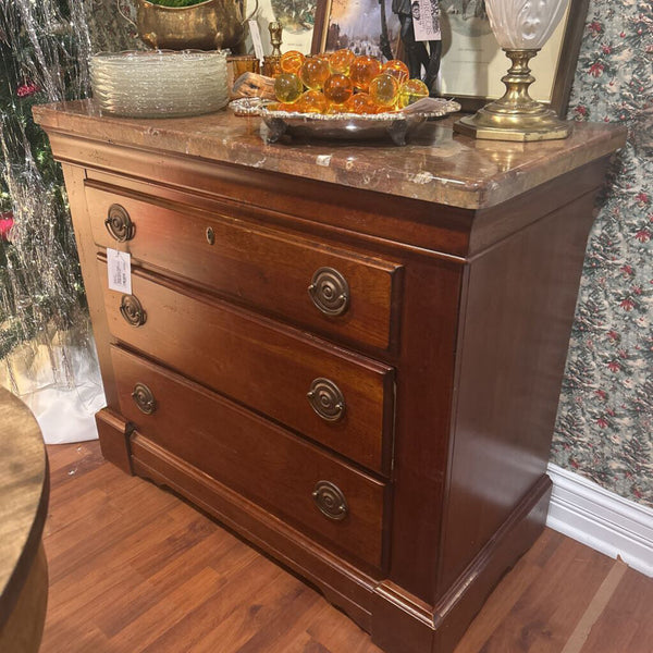 Beautiful Chest of Drawers w/Marble Top 39"l x 18.5"w x 33"t IN STORE PICK UP ONLY