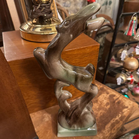 Vintage Fawn Statue 12in tall
