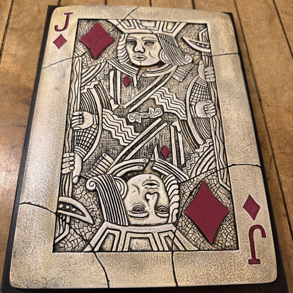 Playing Card Art King Clubs 9x12
