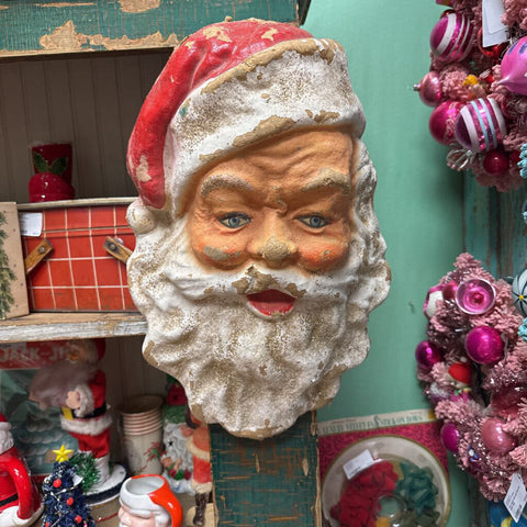 Paper mache Santa head