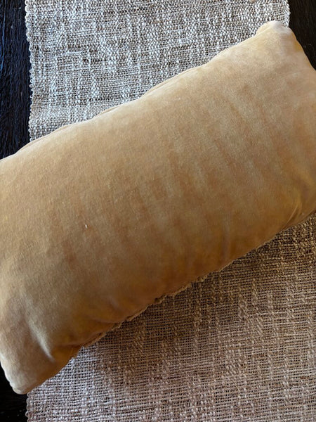 Vintage Floral Needlepoint Pillow with Tassel Fringe