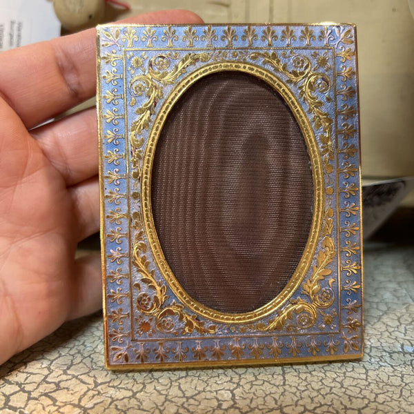 Vintage Italian Brass & Enamel Frame