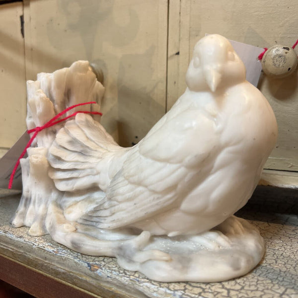 Vintage Alabaster Dove Bookend