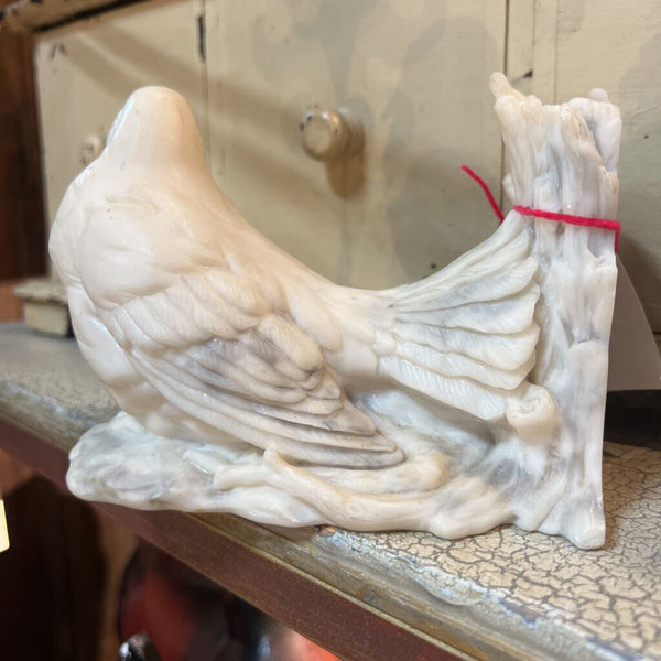 Vintage Alabaster Dove Bookend