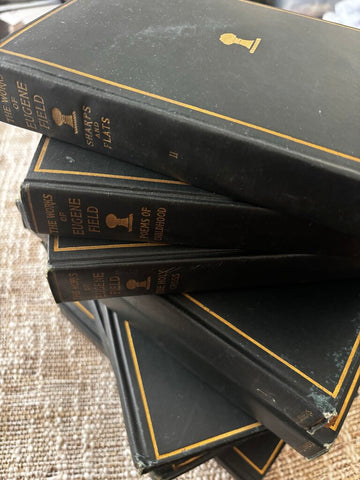 Set of 8 Books The Works of Eugene Fields 1907