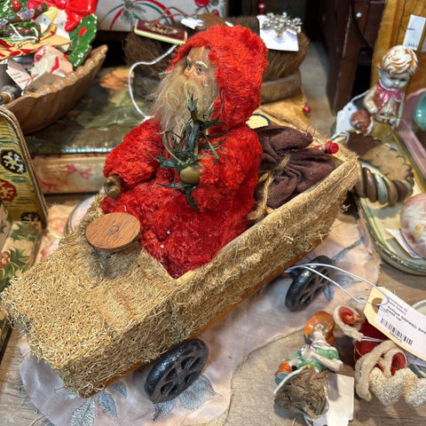 Antique INSPIRED Belsnickel in moss car