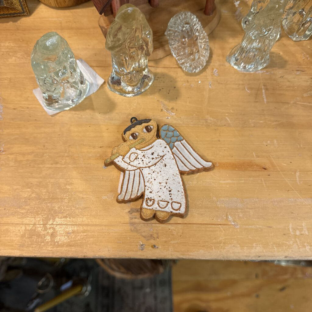 1970's st Andrew's Abby ceramic angel ornament