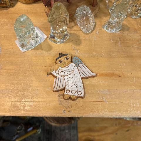 1970's st Andrew's Abby ceramic angel ornament