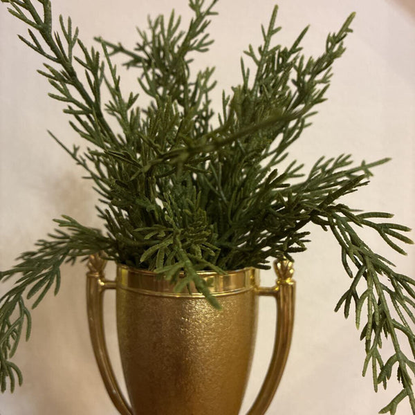 Trophy w/ Marble Base and Greenery 6"h x 4"