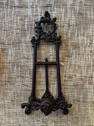 Ornate Brown Cast Iron Easel