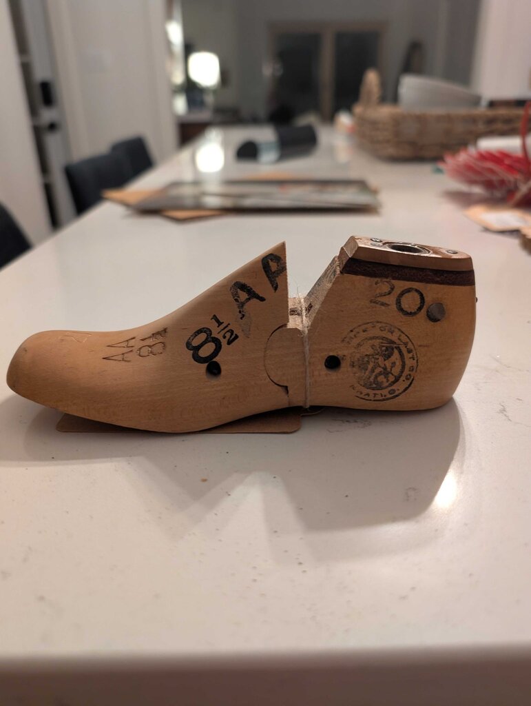 Antique Childs Shoe Form - Right