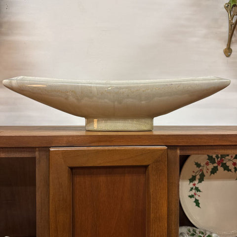 19" long Gray with Gold Ceramic Pottery W1971