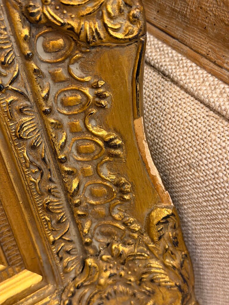 0413 Vintage Oil on Board Town Scene Painting