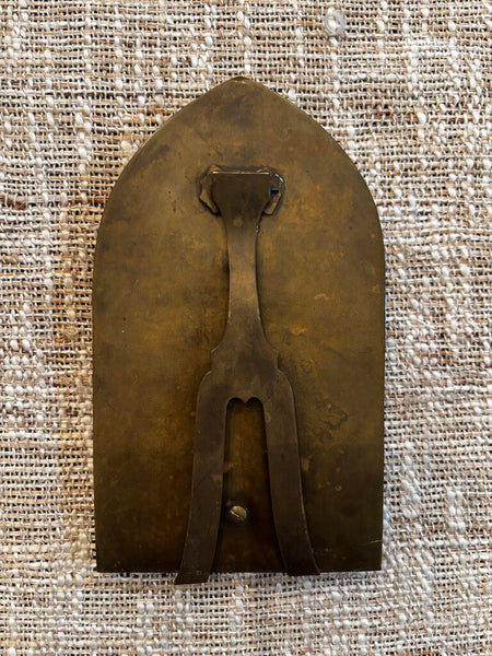 ANTIQUE BRONZE/ONIX CHRIST W/ FLAMING HEART FRANCE//C1895