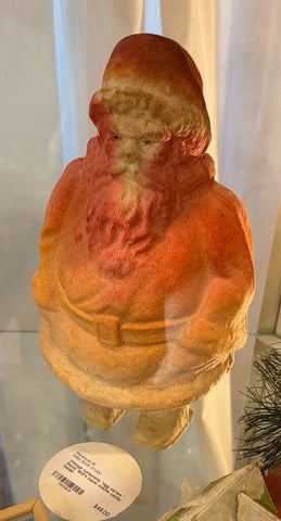 Vintage composite "egg carton " Santa 1920's paper mache candy holder