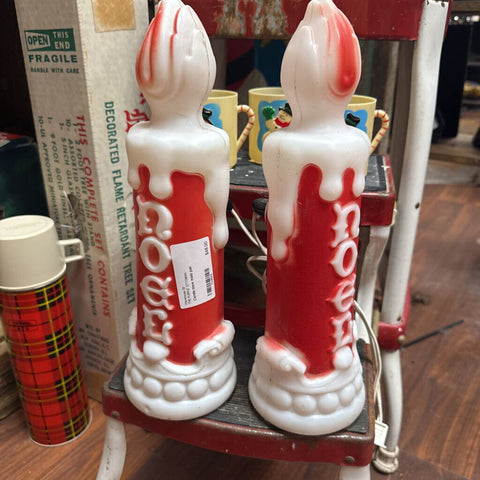 Candle blow mold pair