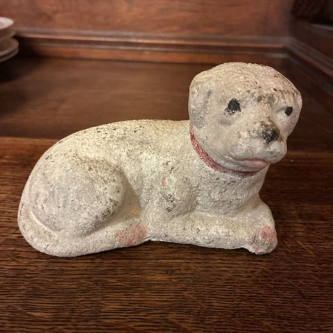Vintage Chalk Like Staffordshire Dog