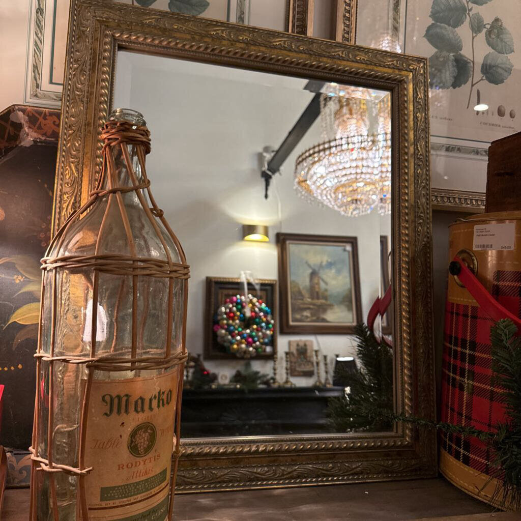 Gold Beveled Mirror 21x24