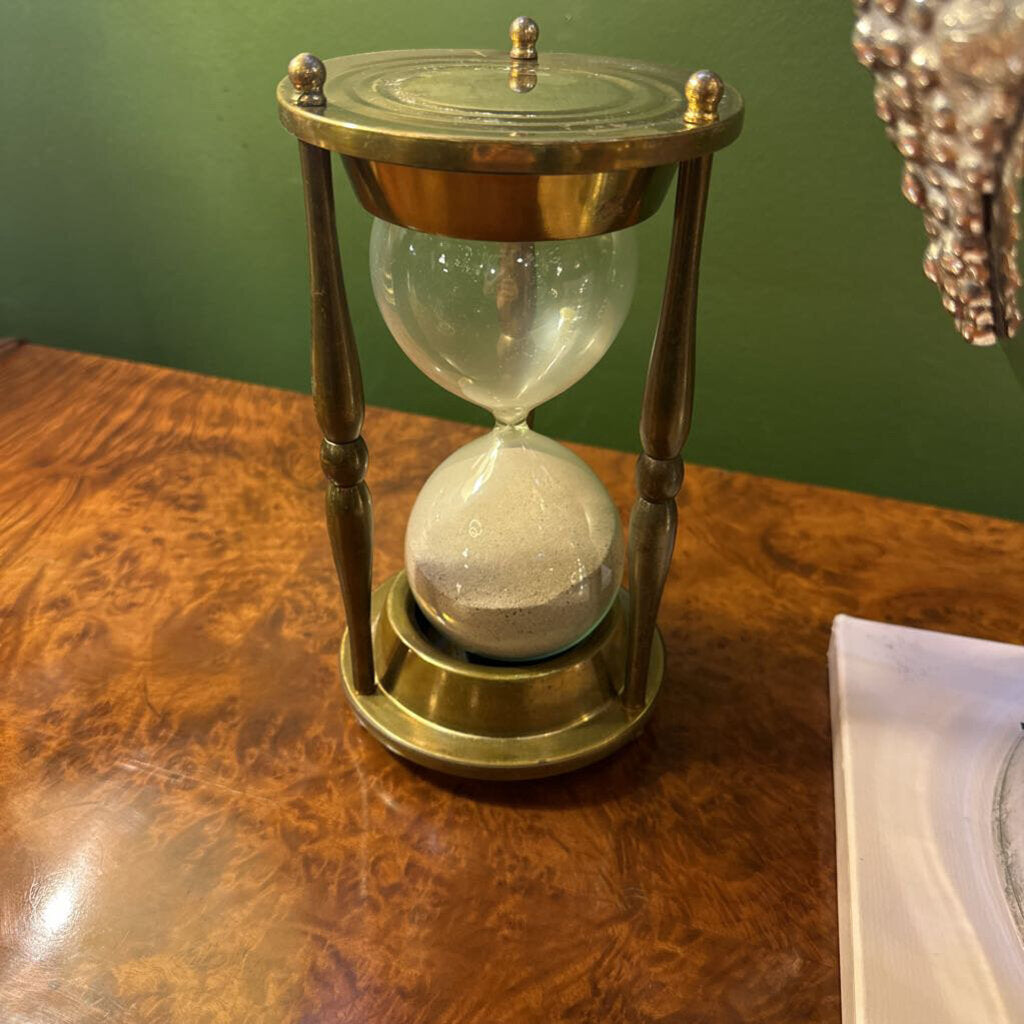 VINTAGE BRASS HOUR GLASS