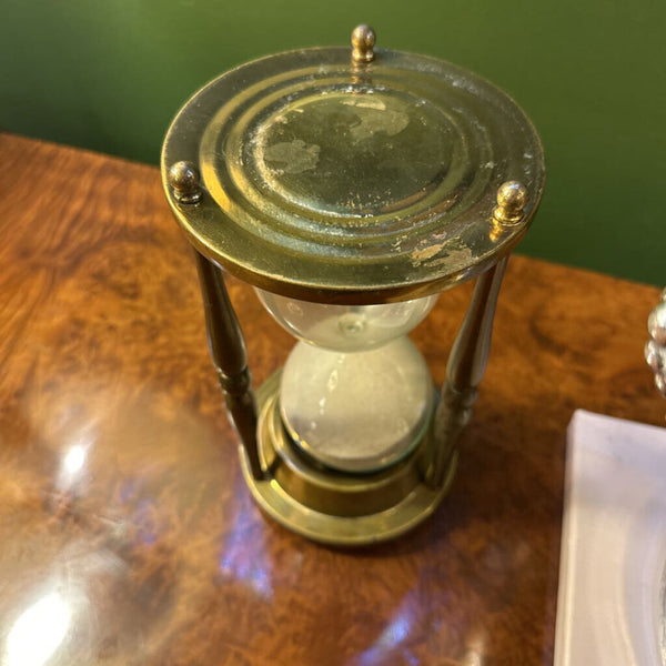 VINTAGE BRASS HOUR GLASS