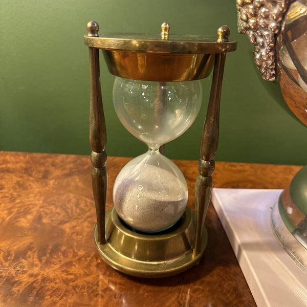 VINTAGE BRASS HOUR GLASS