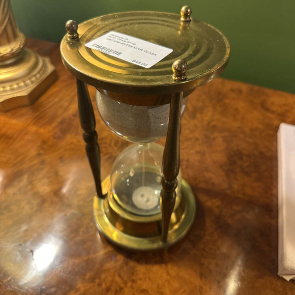 VINTAGE BRASS HOUR GLASS