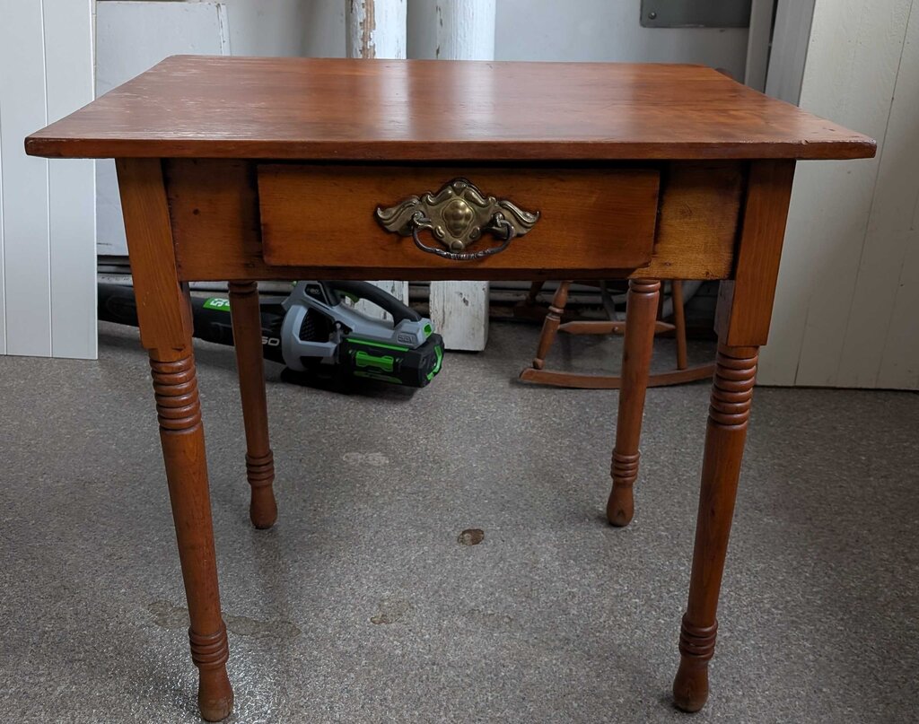 Antique Desk w/Turned Legs STORE PU ONLY