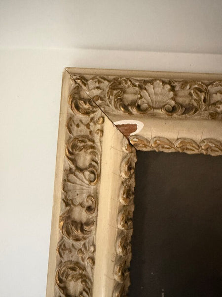 0600 Antique Delicate Pink Floral Painting on Academy Board