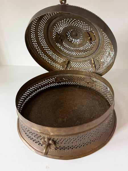 0256 Brass Indian Caged Box