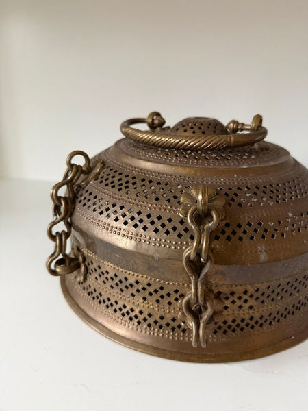 0256 Brass Indian Caged Box