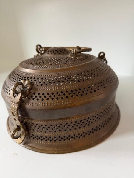 0256 Brass Indian Caged Box