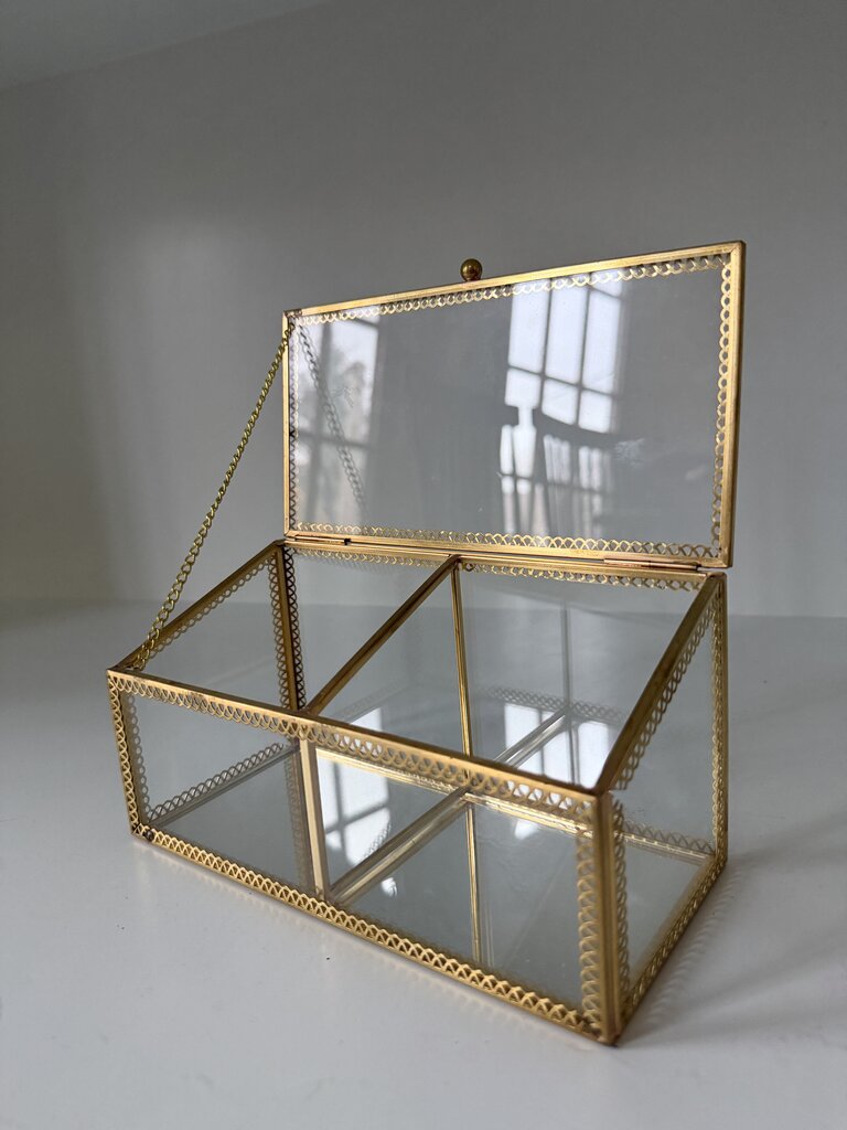 0896 Glass Divided Display Box