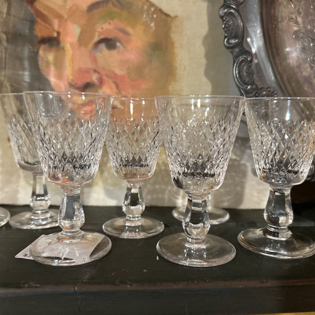 CIT CRYSTAL CORDIAL GLASSES 3.5T SET OF 6