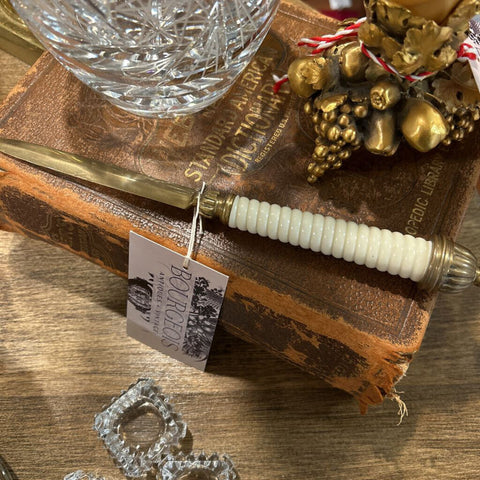BEAUTIFUL BRASS AND RESIN LETTER OPENER