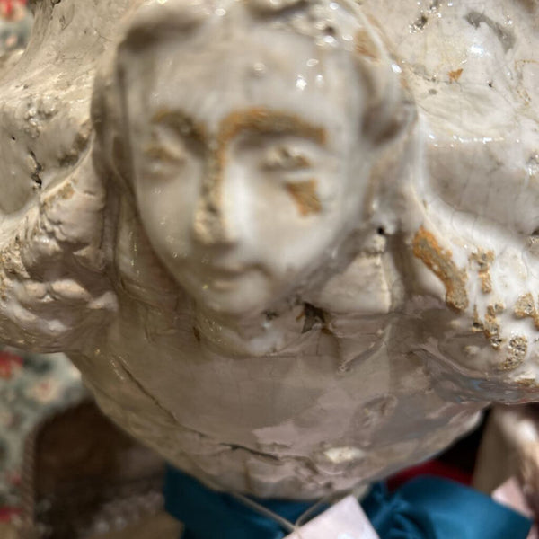 BOHO GLAZED CERAMIC URN 9.5" X 10.25"H IN STORE PICK UP ONLY