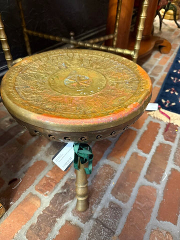 Tehran brass stool camel motif