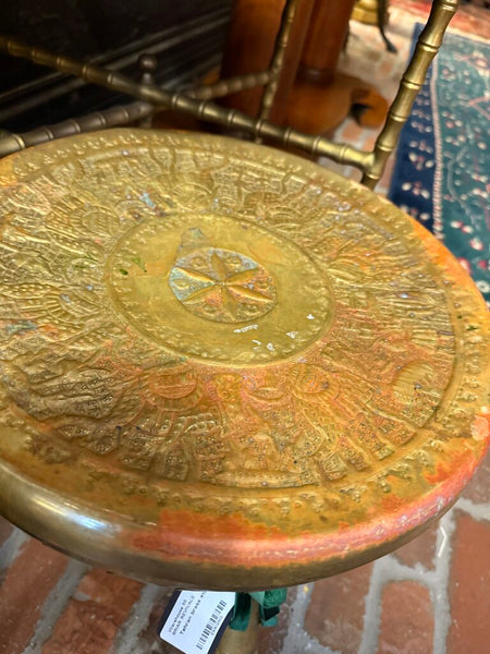 Tehran brass stool camel motif