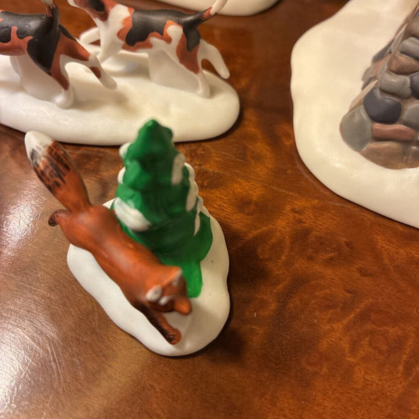 Vintage Dept 56 Tallyho! Set of Equestrian Figurines (with box)