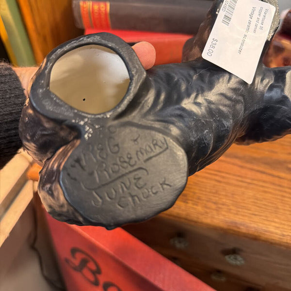 Vintage ceramic schnauzer