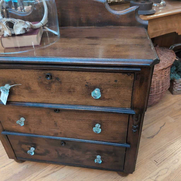 Small Antique Chest with Three Drawers 28x15x32 IN STORE PICKUP